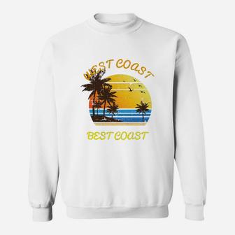 West Coast Best Coast Sweat Shirt - Seseable