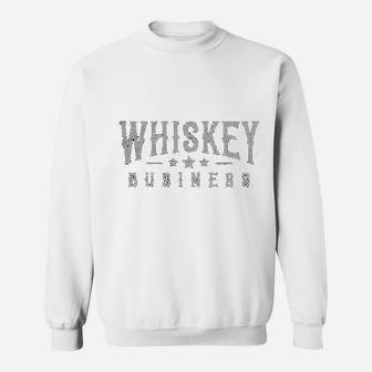 Whiskey Business Funny Drinking Drunk Party Vintage Graphic Sweat Shirt - Seseable