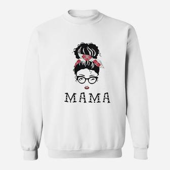 Women Cute Mama Letter Print Sweat Shirt - Seseable
