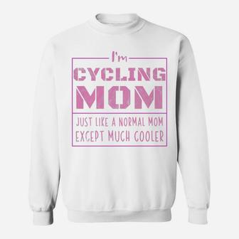 Womens Im A Cycling Mom Momma Pride Mommy Cycling Sweat Shirt - Seseable