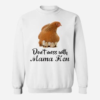 Womens Mama Hen Chicken Sweat Shirt - Seseable