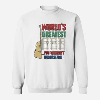Worlds Greatest Guitar Dad You Wouldnt Understand Guitarist Sweatshirt - Seseable