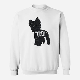 Yorkie Terrier Dog Silhouettes Sweat Shirt - Seseable