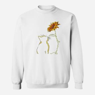 You Are My Sunshine Cat Mom Silhouette Sweat Shirt - Seseable