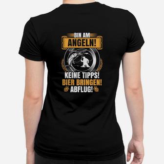 Angeln Bin Am Angeln Bring Bier Frauen T-Shirt - Seseable