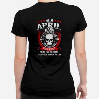 April Geburtstags-Frauen Tshirt - Legende und Held, Personalisiert - Seseable