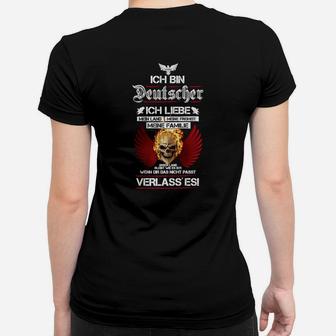 Ich Bin Deutscher Patriot Frauen T-Shirt - Seseable