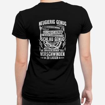 Mechaniker: Neugierig, Geschickt Und Schlau! Frauen T-Shirt - Seseable