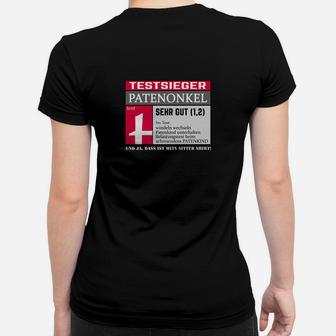 Optimierter Produkttitel: Testsieger Patenonkel Frauen Tshirt, Lustiger Spruch, Ideal für Onkel - Seseable