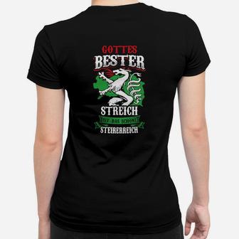 Österreichischer Adler Schwarzes Frauen Tshirt: Steierreich Motiv - Seseable