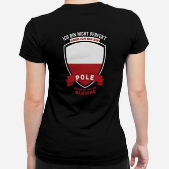 Polen-Themen Frauen Tshirt: Nicht perfekt, aber Pole Spruch-Frauen Tshirt - Seseable