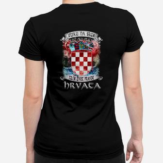 Ruku Na Srce Hrvata Kroatien Frauen T-Shirt - Seseable