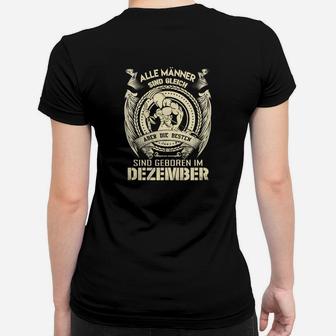 Schwarzes Frauen Tshirt Herren, Geburtsmonat Dezember Slogan - Seseable