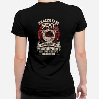 Skorpion-Design Frauen Tshirt So Sexy zu Sein - Lustiges Schwarzes Tee - Seseable