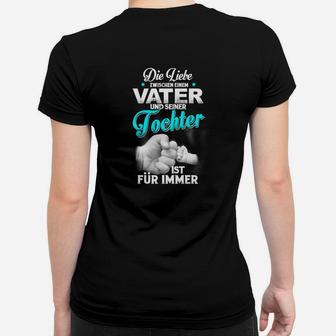 Vater und Tochter Liebe Schwarzes Frauen Tshirt für Herren, Familienbindung Tee - Seseable