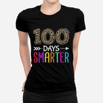 100 Days Smarter Kindergarten 100th Day Of School Gift Ladies Tee