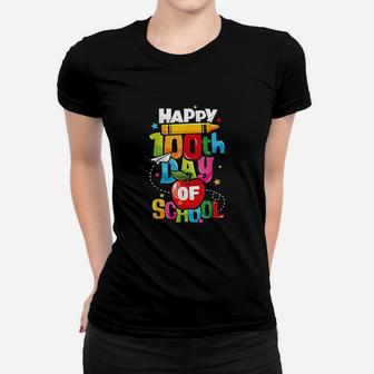 100th Day Of School Gift Teachers Kids Child Happy 100 Days Ladies Tee - Seseable