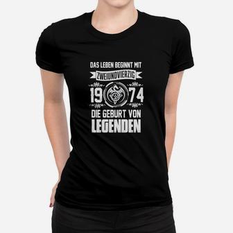 1974 Das Leben Beginnt Mit Frauen T-Shirt - Seseable