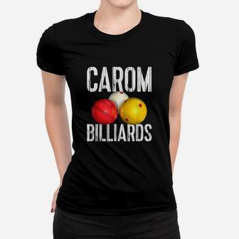 3-cushion Billiard Balls - Shirt For Straight Rail Carom Women T-shirt - Seseable