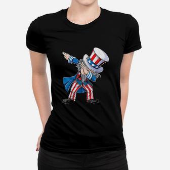 4th Of July For Kids Dabbing Uncle Sam Boys Men Gifts Ladies Tee - Seseable