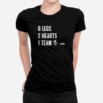 6 Beine 2 Herzen 1 Team Lustig Hund Laufen Canicross Frauen T-Shirt - Seseable