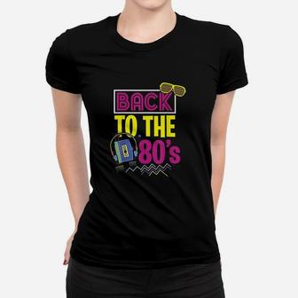 80s Party Theme Party Outfit Costume Vintage Retro Ladies Tee - Seseable