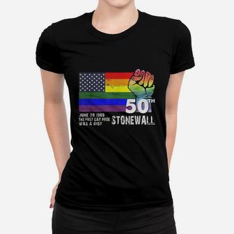 90's Style Stonewall Riots 50th Nyc Gay Pride Lgbt Rights 2019 Ladies Tee - Seseable
