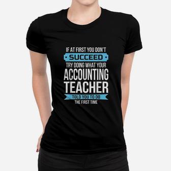 Accounting Teacher Funny Appreciation Gift Ladies Tee - Seseable