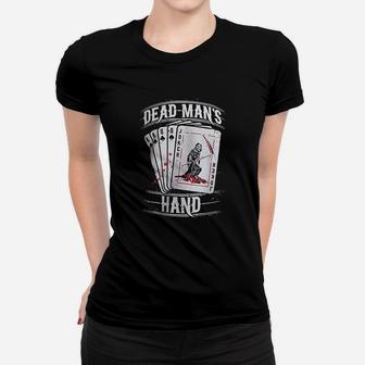Aces And Eights Dead Mans Hand Card Player Ladies Tee - Seseable