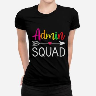 Admin Squad Office Squad School Secretary Ladies Tee - Seseable
