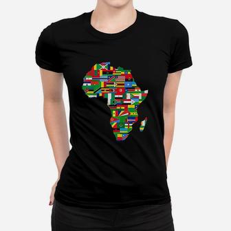 Africa Proud African Country Flags Continent Love Ladies Tee