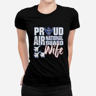 Air National Guard Wife Usa Air Force Military Ladies Tee - Seseable