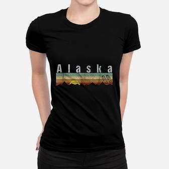 Alaska Hiking Vintage Alaska Ladies Tee - Seseable