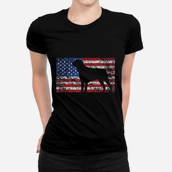 American Flag Rottweiler Dog 4th Of July Usa Gift Ladies Tee - Seseable
