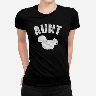 Aunt Squirrel Matching Squirrel Family Vintage Ladies Tee - Seseable