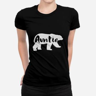 Auntie Bear T Shirt Mama And Papa Bear Ladies Tee - Seseable