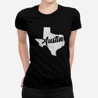 Austin Texas Gift Native Vintage Retro State Ladies Tee - Seseable