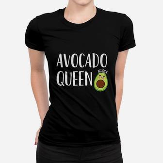 Avocado Themed Gift Women Girls Funny Avocado Queen Ladies Tee - Seseable