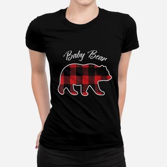 Baby Bear | Matching Family Christmas Red Ladies Tee - Seseable