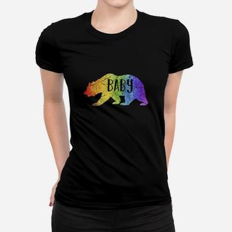 Baby Bear Rainbow Lgbt T-shirt - Lesbian Gay Pride Gift Women T-shirt - Seseable
