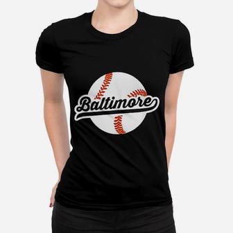 Baltimore Baseball Vintage Pride Love City Ladies Tee - Seseable