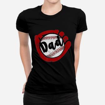 Baseball Dad For Baseball Softball Mom Ladies Tee - Seseable