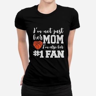 Basketball Mom Number One Fan Basketball Mothers Ladies Tee - Seseable