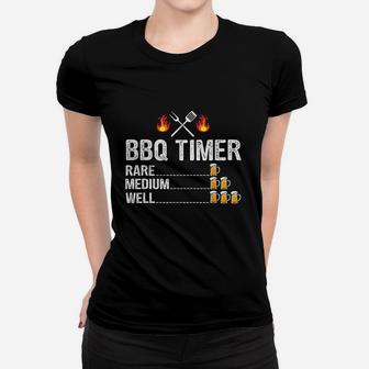 Bbq Timer Barbecue Drinking Grilling Beer Ladies Tee - Seseable