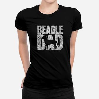 Beagle Dad Father Fathers Day Gift Vintage Dog Owner Premium Ladies Tee - Seseable