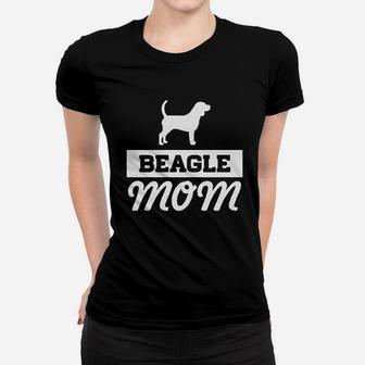 Beagle Mom Dog Lover Graphic Ladies Tee - Seseable