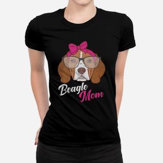 Beagle Mom Dog Puppy Mother Mommy Pet Fur Ladies Tee - Seseable