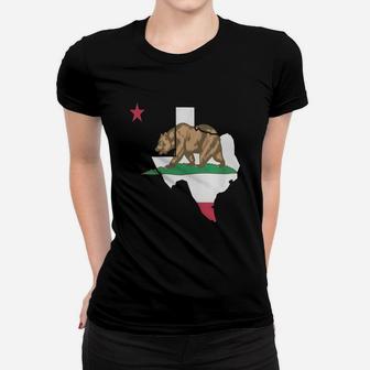 Bear California Pride Flag Ladies Tee - Seseable