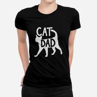 Best Cat Dad Fathers Day Men Kitty Daddy Papa Christmas Gift Ladies Tee - Seseable