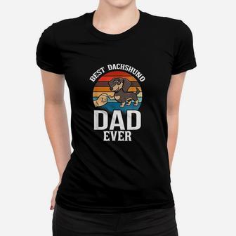 Best Dog Dad Ever Dachshund Ladies Tee - Seseable